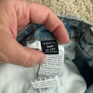 Shein jeans teen girls size 12-13 youth